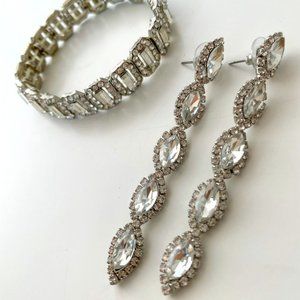 Earrings and bracelet